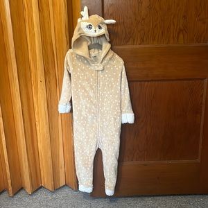 Kids one piece deer zip up